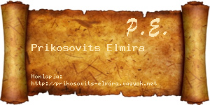 Prikosovits Elmira névjegykártya